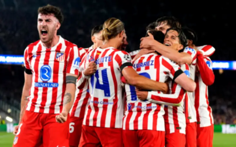 Atlético de Madrid vence 0-2 al Barcelona en la ida de cuartos de Champions League