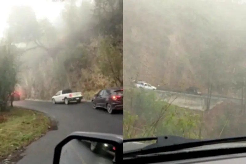 Autoridades alertan sobre peligroso pavimento resbaladizo en carreteras de la Sierra