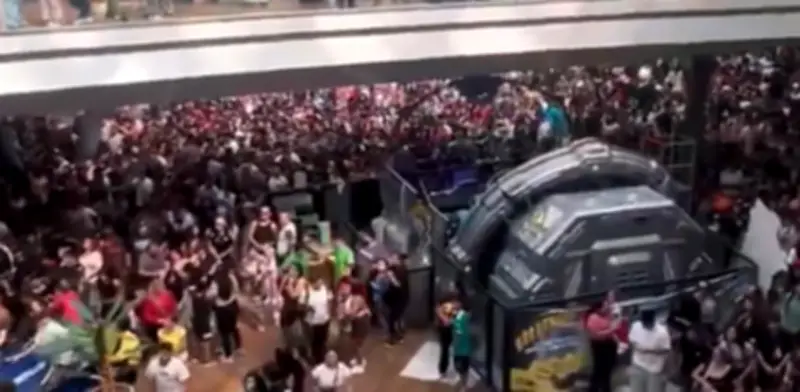 Avalancha en centro comercial chileno por lluvia de dinero de influencer deja heridos