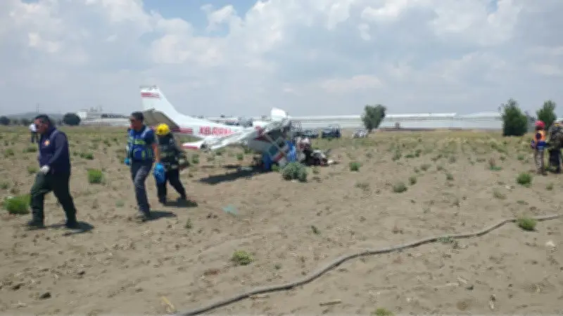 Avioneta se desploma en Huejotzingo, Puebla; confirman tres fallecidos