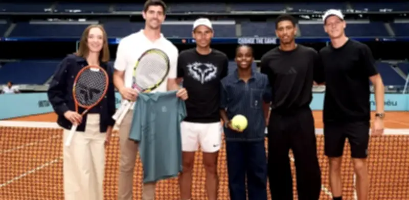 Bernabéu estrena cancha de tenis con Nadal y figuras del Real Madrid