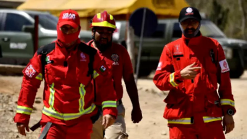 Brigada USAR de Jalisco refuerza rescate de mineros atrapados en Sinaloa