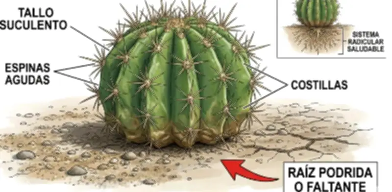 Cactus sin raíz: Método de 3 pasos para salvarlo y lograr que rebrote