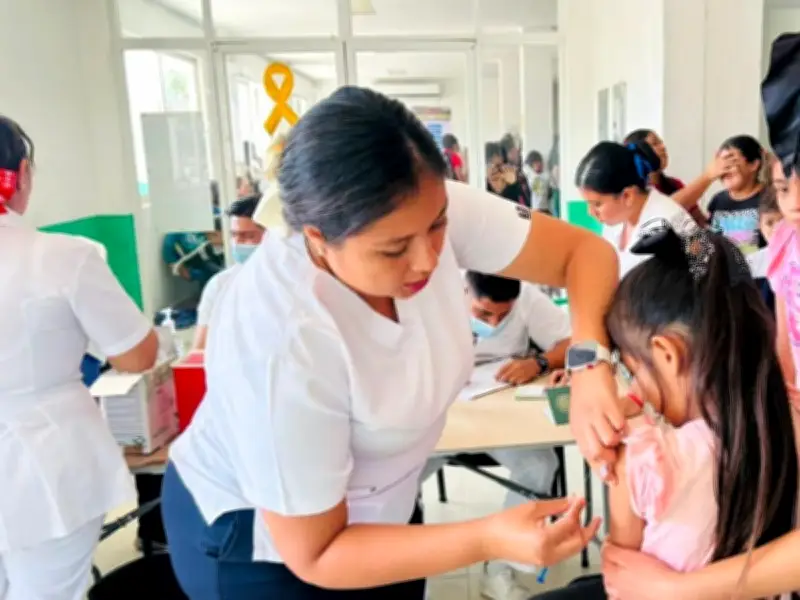 Campaña de vacunación contra sarampión reduce casos diarios en 66% en México