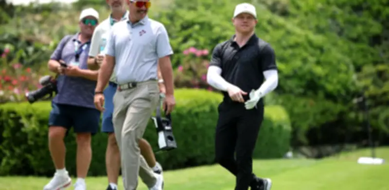 Canelo Álvarez brilla en el LIV Golf México mientras Victor Pérez lidera la primera ronda