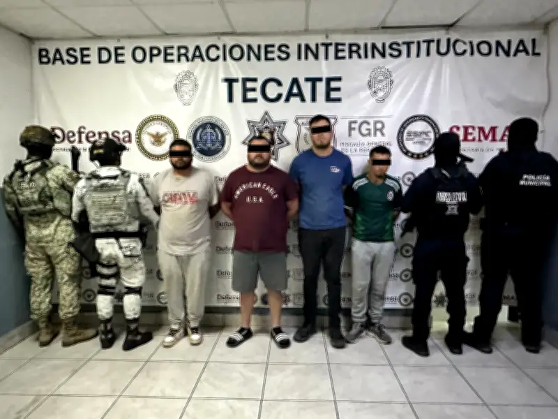 Capturan a 'El Salo', líder del CJNG en Tecate, Baja California, y a su segundo al mando