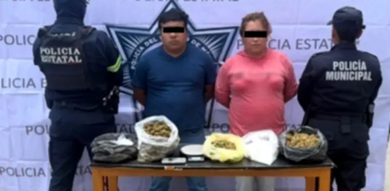 Capturan pareja en Chapultepec con casi 2 kilos de drogas y auto robado