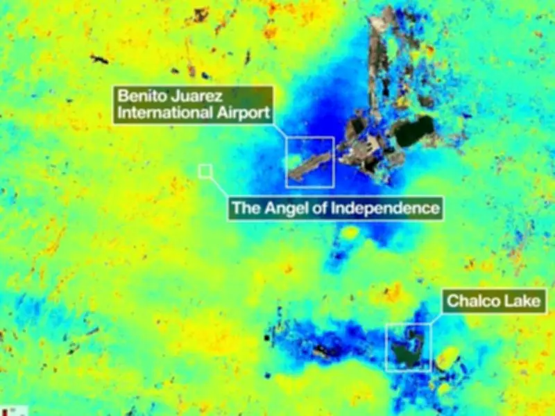 CDMX se hunde más rápido: satélite NASA revela datos alarmantes