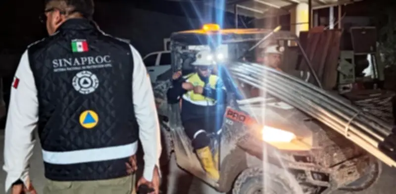 CFE y Especialistas Ingresan a Mina Santa Fe para Consolidar Rescate de Mineros Atrapados