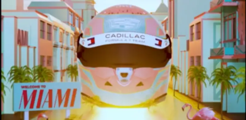 Checo Pérez estrena casco especial para el GP de Miami 2026