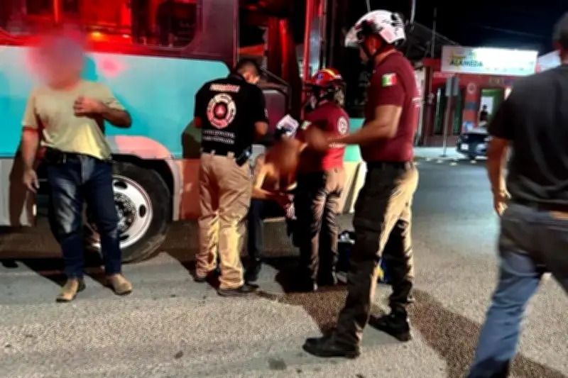 Chofer recibe golpiza con garrotes en Linares