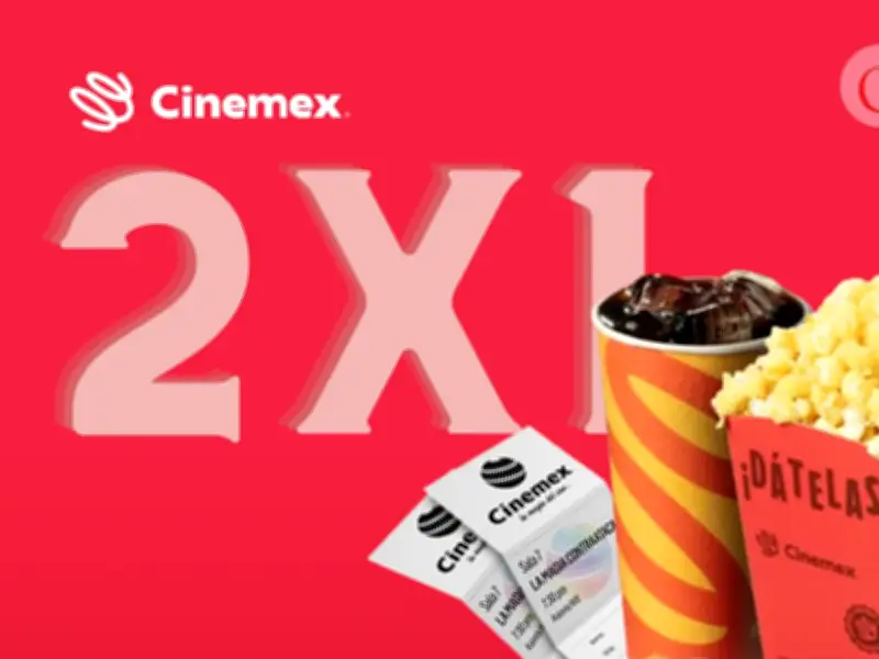 Cinemex activa promoción 2x1 en boletos para 2026: fechas clave y condiciones exclusivas