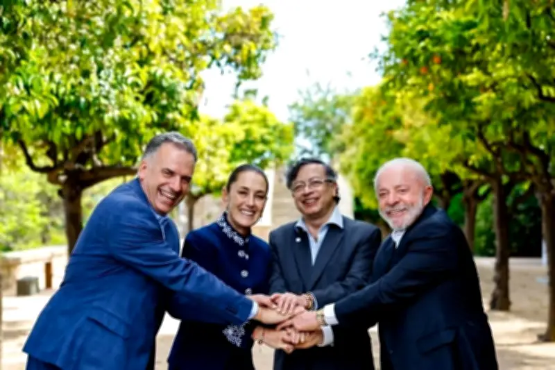 Claudia Sheinbaum y líderes de la izquierda europea destacan unidad en España