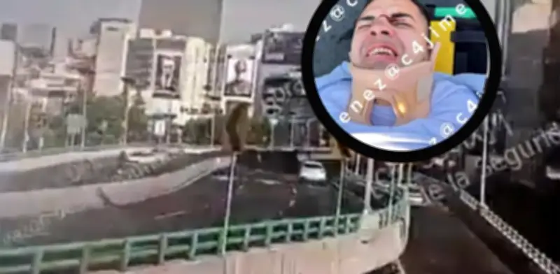 Colombianos huyen en sentido contrario por Periférico CDMX con 1 millón de pesos robados