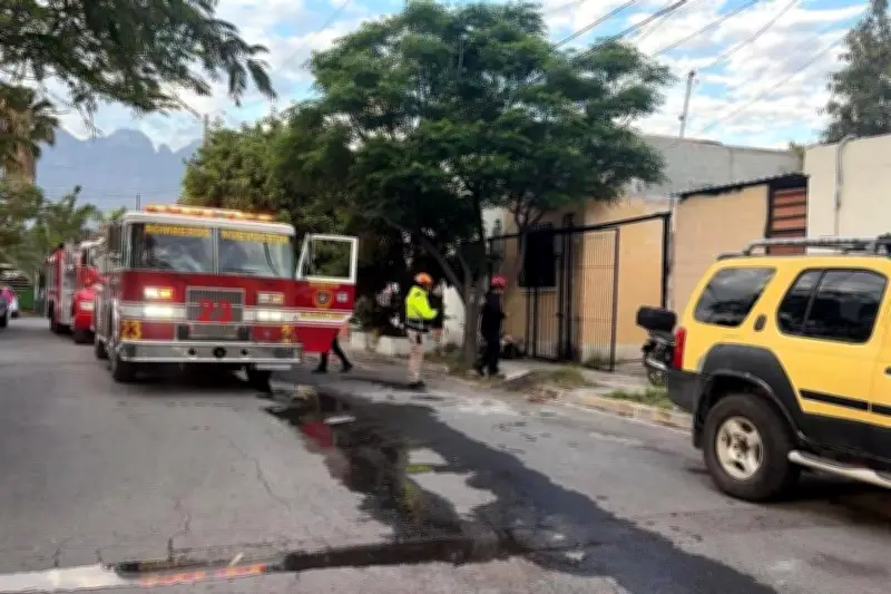Controlan flamazo por fuga de gas en Monterrey tras operativo de emergencia