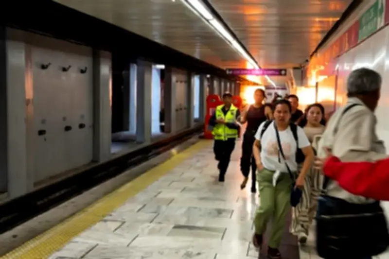 Cortocircuito provoca flamazo en la nueva Línea 1 del Metro de la CDMX