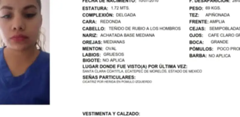 Desaparece adolescente en Ecatepec: buscan a Katia Itzel Torres Arenas de 15 años