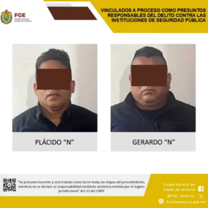 Detienen a director de policía y comandante en Tecolutla por asesinato de dos taxistas