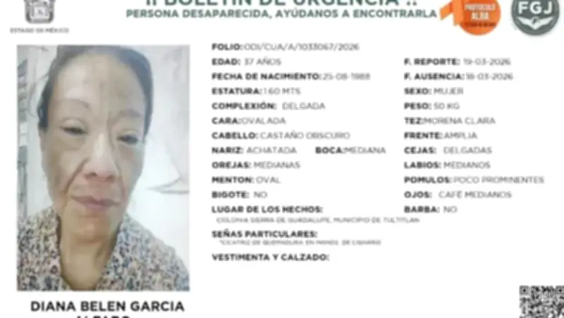 Detienen a pareja sentimental de rescatista Diana Belén tras su asesinato en Edomex