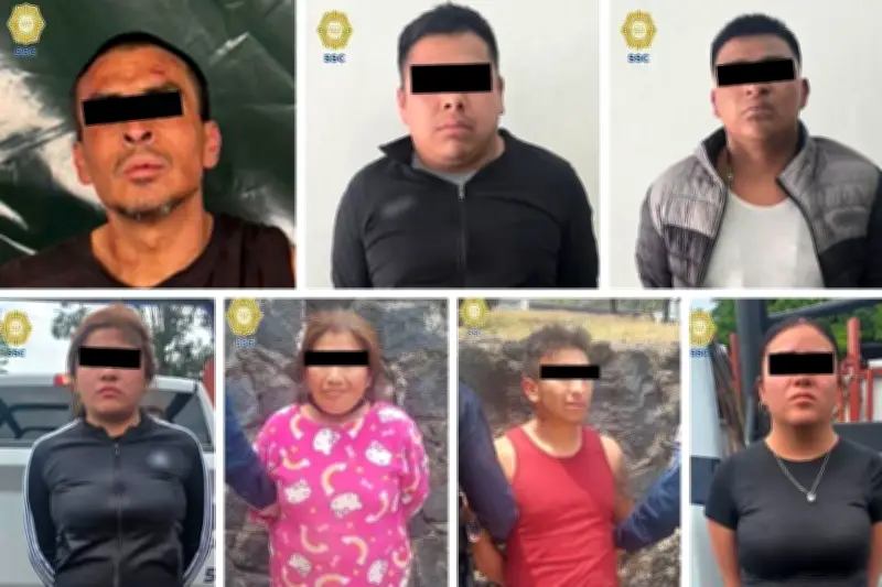 Detienen a siete presuntos implicados en agresiones a balazos en la Ciudad de México