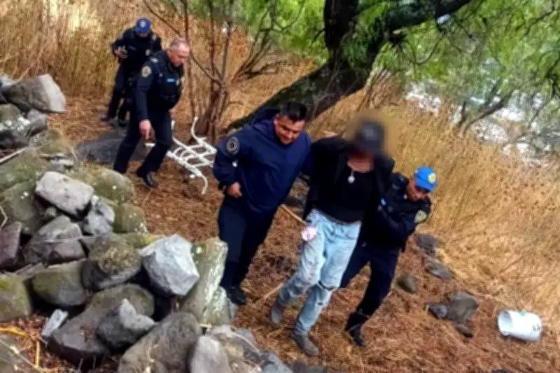 Detienen a sospechoso por intento de incendio forestal en Sierra de Guadalupe