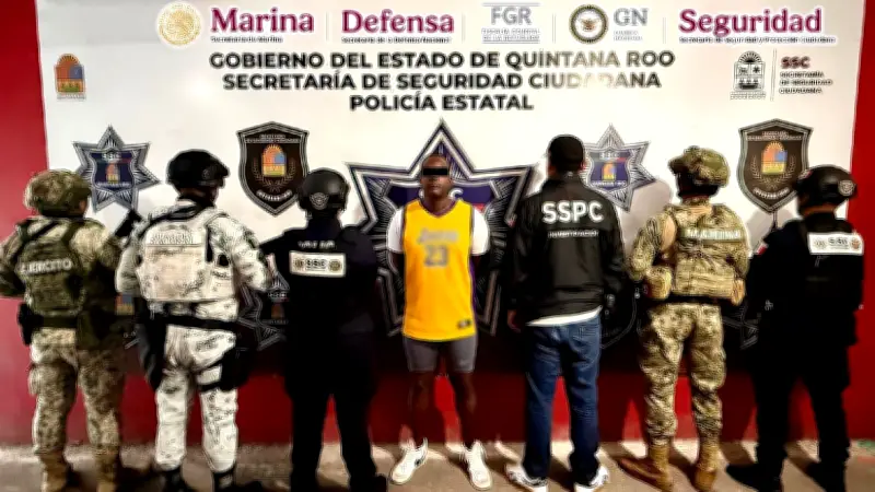 Detienen en Quintana Roo a hombre buscado en EE. UU. por narcotráfico internacional