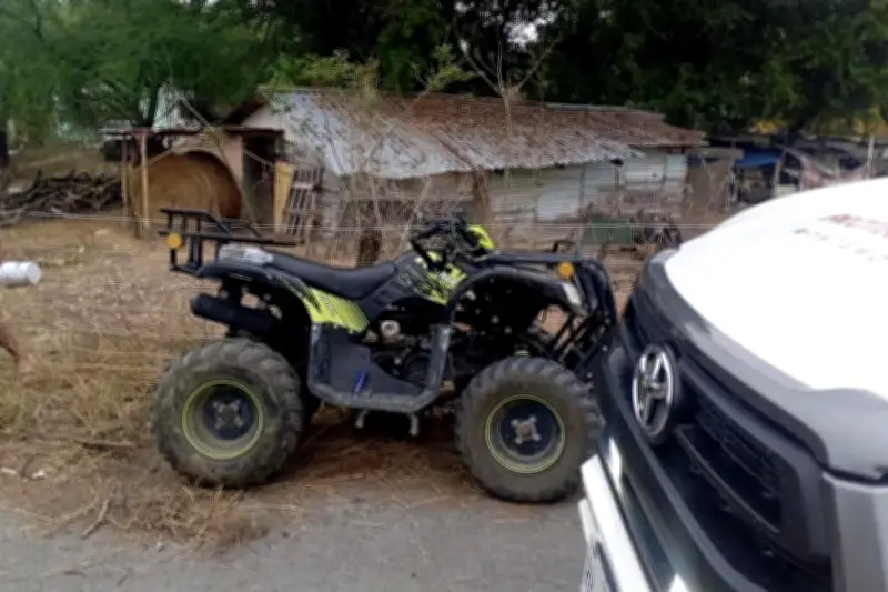 Dos Niñas Resultan Lesionadas Tras Volcadura de Cuatrimoto en Incidente Vial