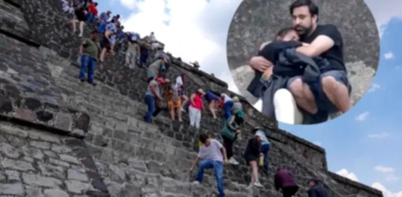 Dramática petición a herido en Teotihuacán: "¡No te mueras!"