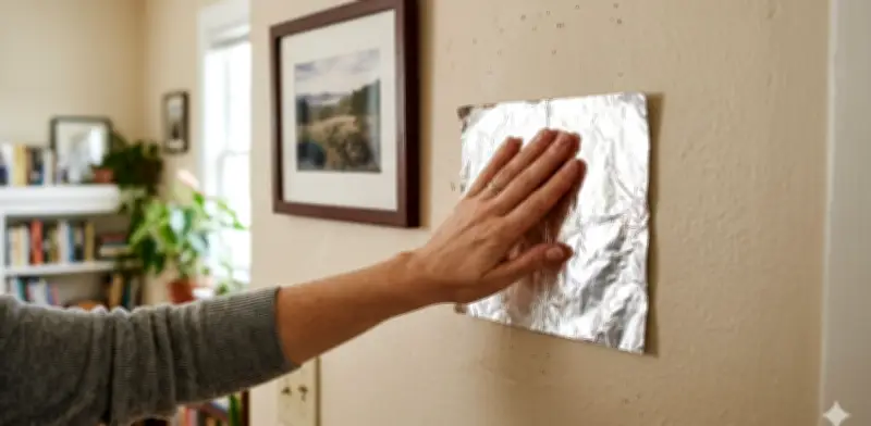 El Truco Viral del Papel Aluminio en la Pared para Detectar Humedad