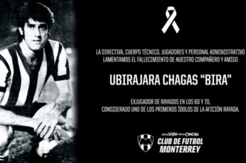 Fallece Ubirajara Chagas, leyenda histórica del Club de Fútbol Monterrey