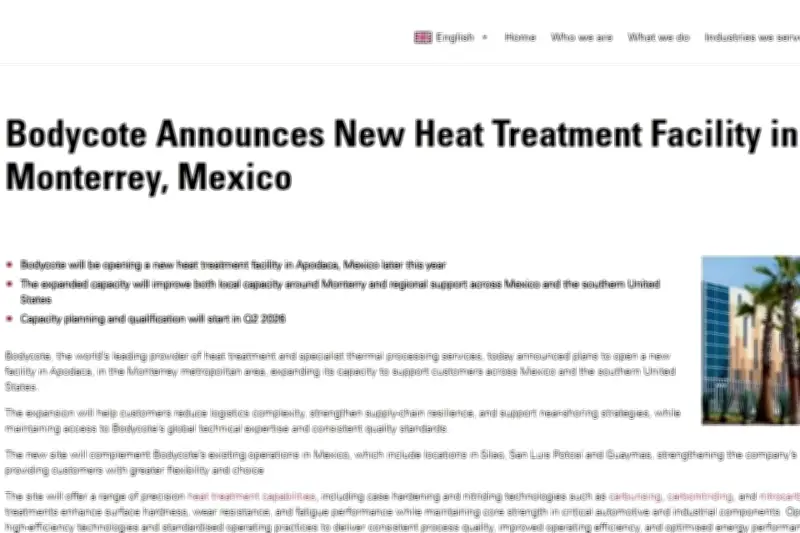 Firma Británica Invertirá 100 Millones de Dólares en Nueva Planta en Apodaca, Nuevo León