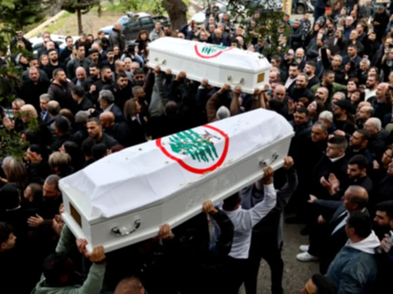 Funeral de líder cristiano en Líbano aviva temores de violencia sectaria tras ataque israelí