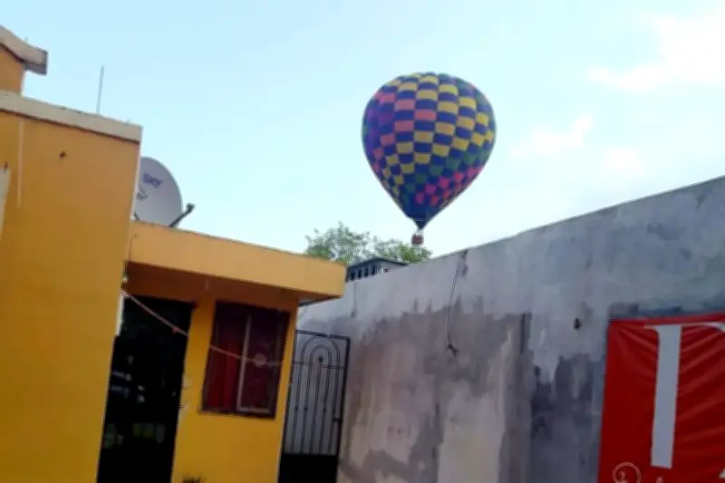 Globo aerostático realiza aterrizaje de emergencia en Baja California