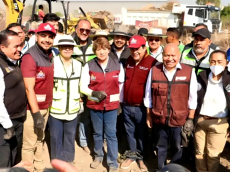 Gobernadora Delfina Gómez lidera mega limpieza en Periférico Oriente del Edomex