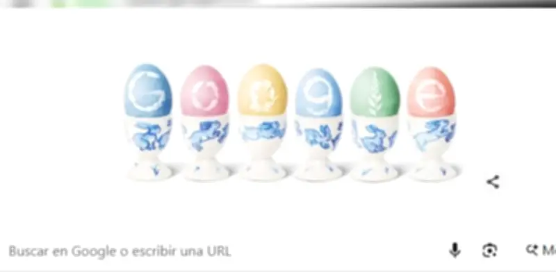 Google celebra la Pascua 2026 con un doodle especial de huevos de chocolate