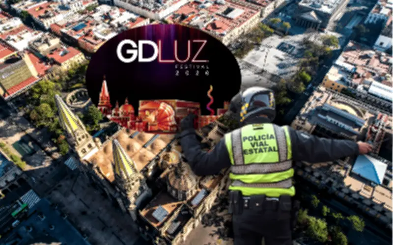 Guadalajara anuncia cierres viales por festival GDLuz 2026: rutas alternas y horarios