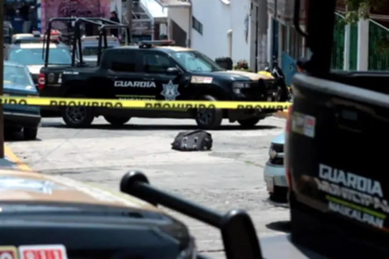 Hallan cuerpo dentro de maleta en Naucalpan; investigan homicidio