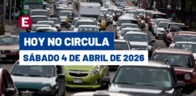 Hoy No Circula este sábado 4 de abril: restricciones y multas en CDMX y Edomex