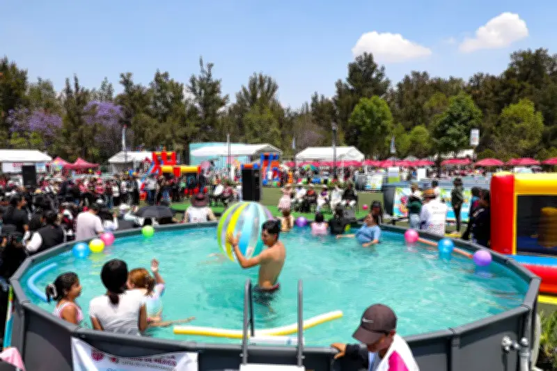 Inauguran programa vacacional con 15 albercas gratuitas en Utopía Magdalena Mixiuhca