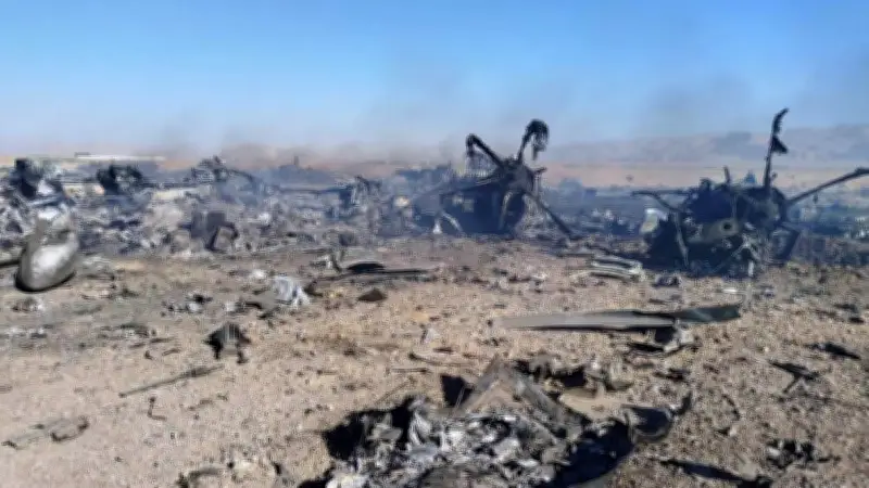 Irán difunde video con restos de aeronaves estadounidenses en medio de tensión creciente