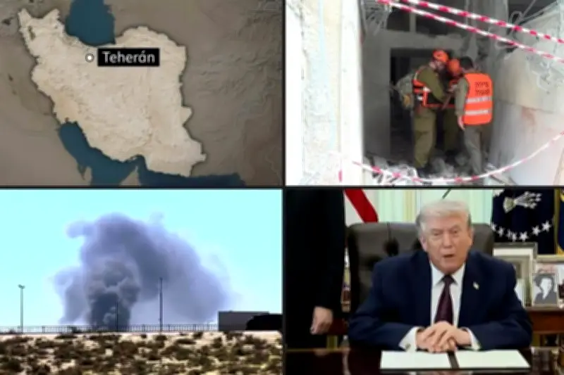 Israel ejecuta ataque aéreo en Teherán mientras Trump prepara declaración crucial