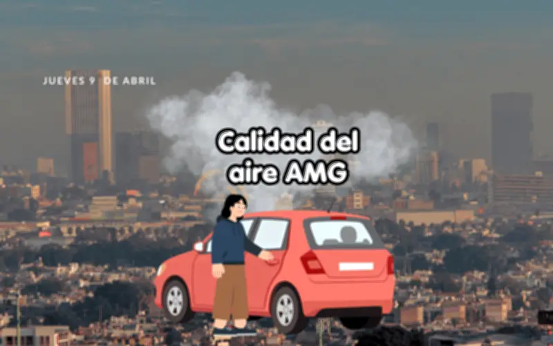 Jalisco registra mala calidad del aire en el AMG este 9 de abril, con índices preocupantes