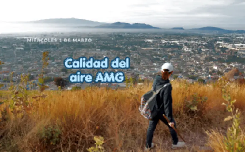 Jalisco registra mala calidad del aire en Santa Fe con 64 puntos IMECA este 1 de abril