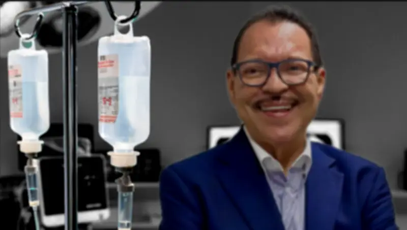 Julio Preciado: suero vitaminado le causó grave daño pulmonar