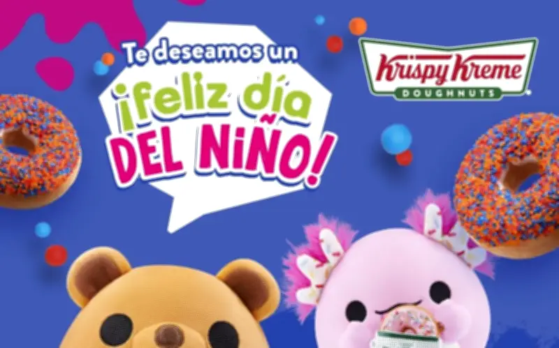 Krispy Kreme celebra el Día del Niño con donas y peluches sorpresa