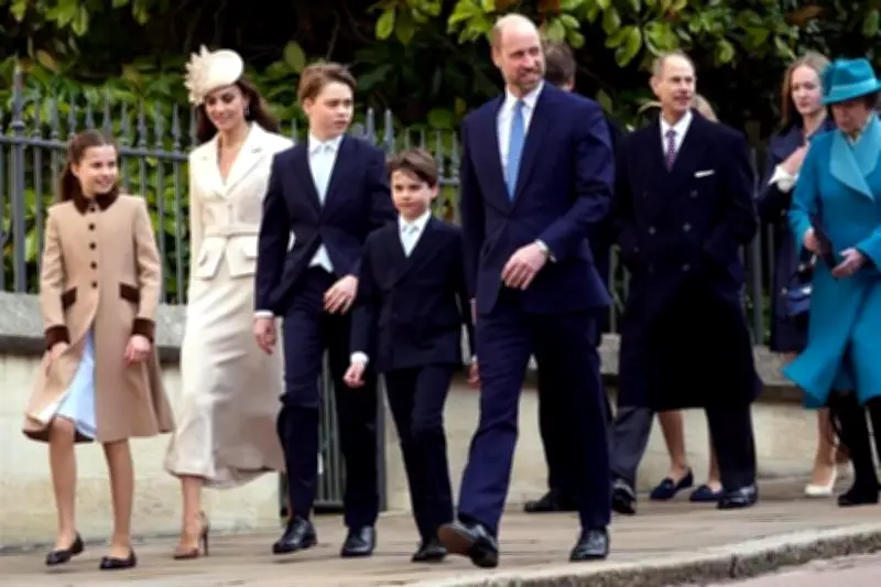 La Familia Real Británica se muestra unida en el Domingo de Pascua