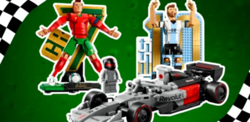 Lego lanza colección exclusiva del Mundial 2026 y Fórmula 1 con figuras de Messi y Ronaldo