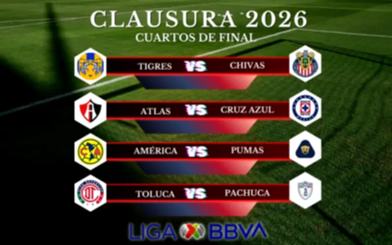 Liguilla MX: Horarios y TV para Ida de Cuartos de Final Clausura 2026