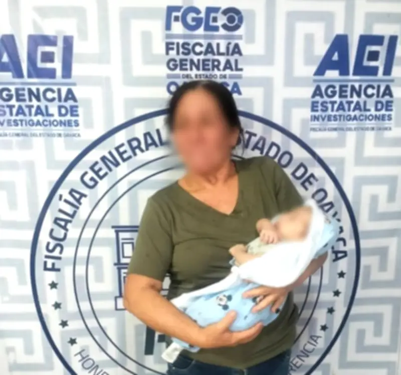 Localizan a recién nacido desaparecido en Oaxaca; caso se investiga como trata de personas