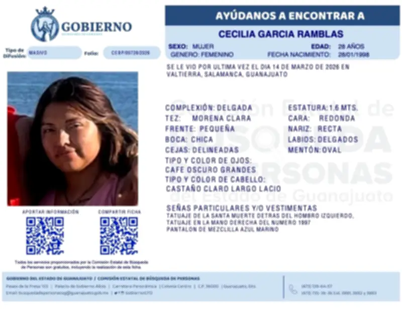 Localizan sin vida a buscadora de Salamanca, Guanajuato; era activista de colectivo